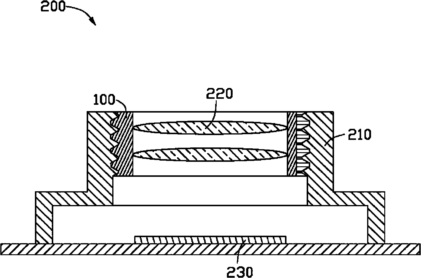 Lens cone and camera lens module thereof
