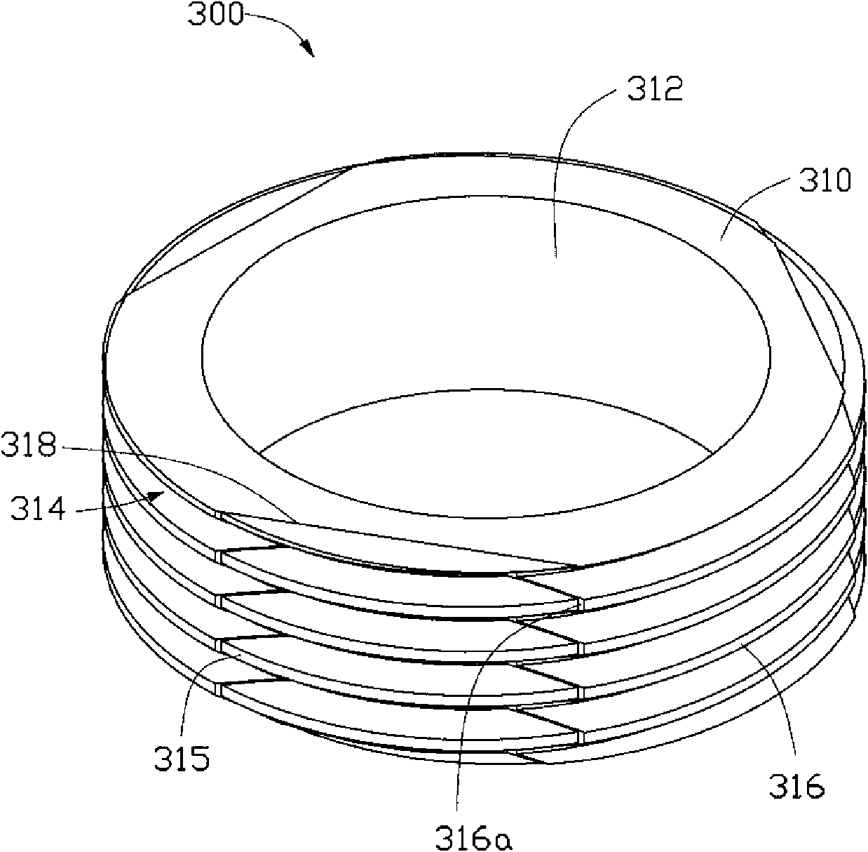 Lens cone and camera lens module thereof