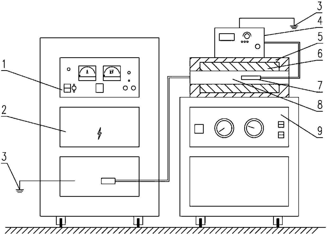 Method for accelerating ageing of vinegar by cooperation of ultrasonic waves and pulsed magnet field