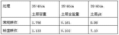 Saline-alkali soil powder ridge light salt productive farming method