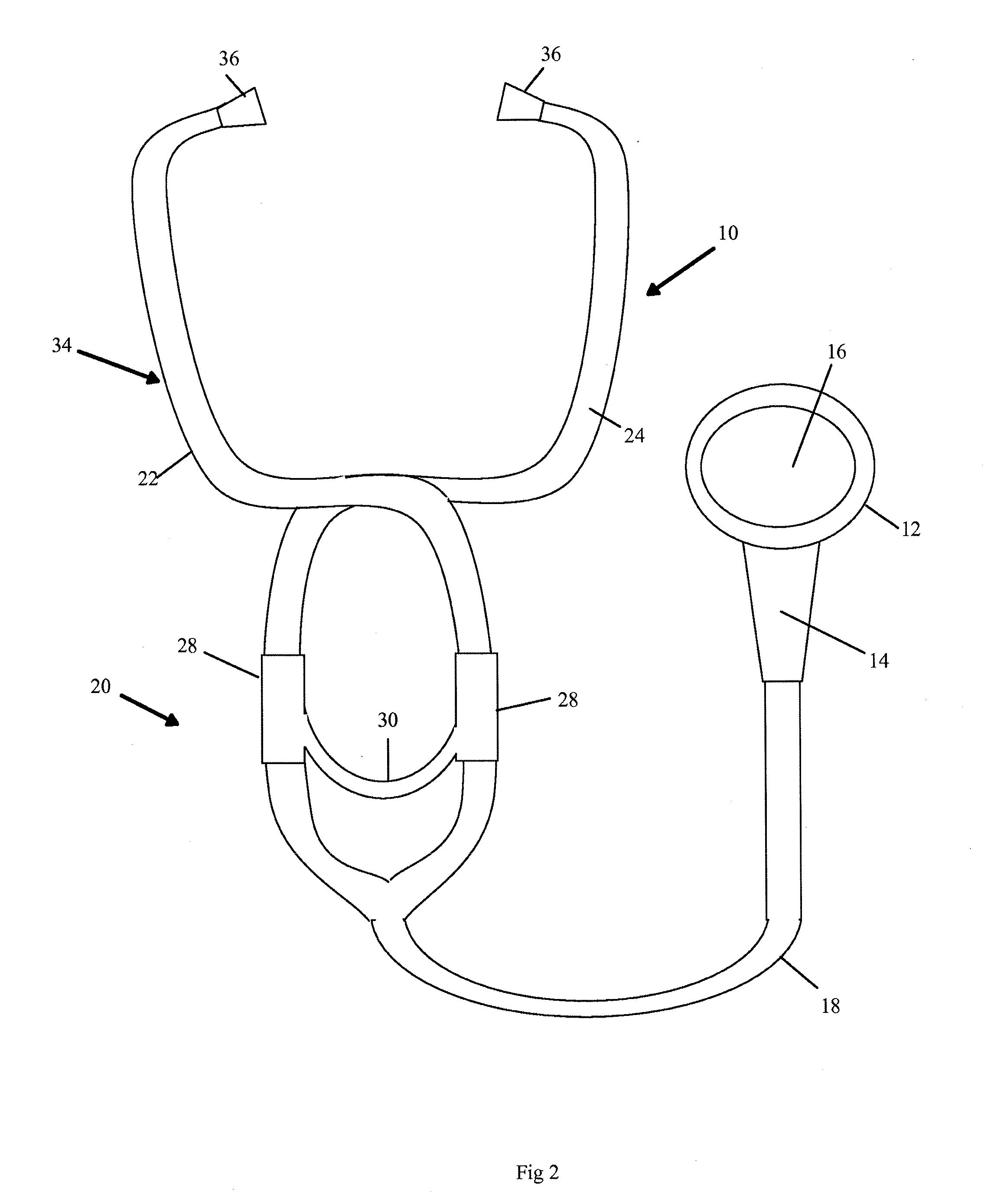 Stethoscope Having An Elliptical Headpiece And Amplified Earpieces