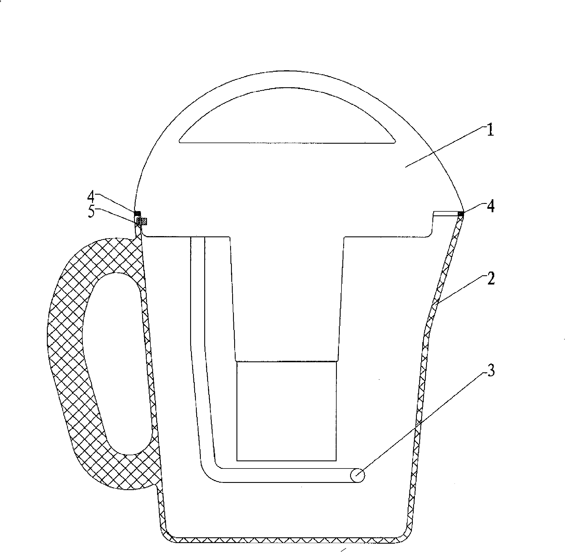 Soy milk heating method and soy milk grinder using the heating method