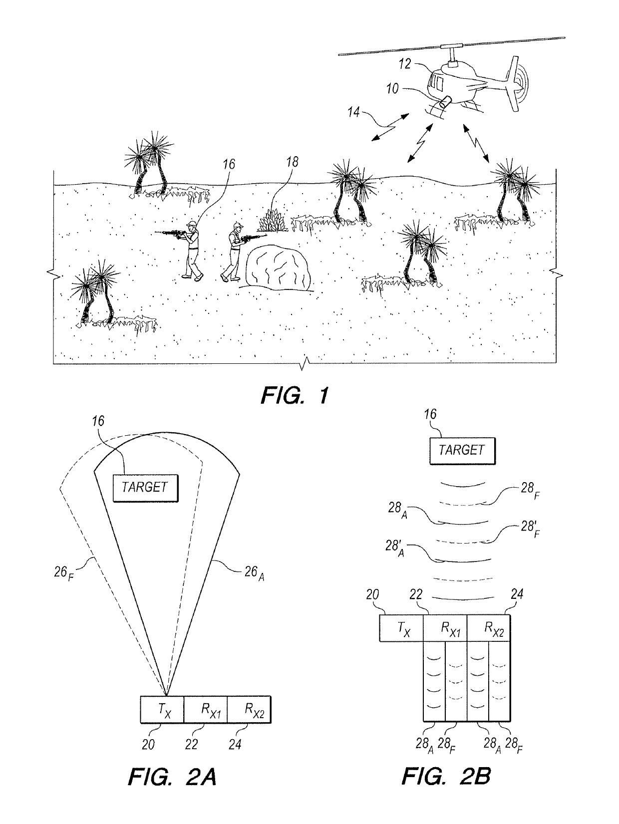 Two-channel array for moving target indications