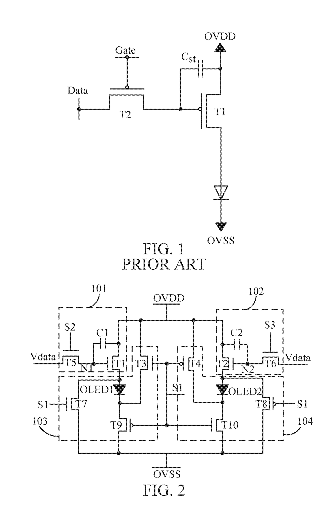 OLED pixel circuit and method for retarding aging of OLED device