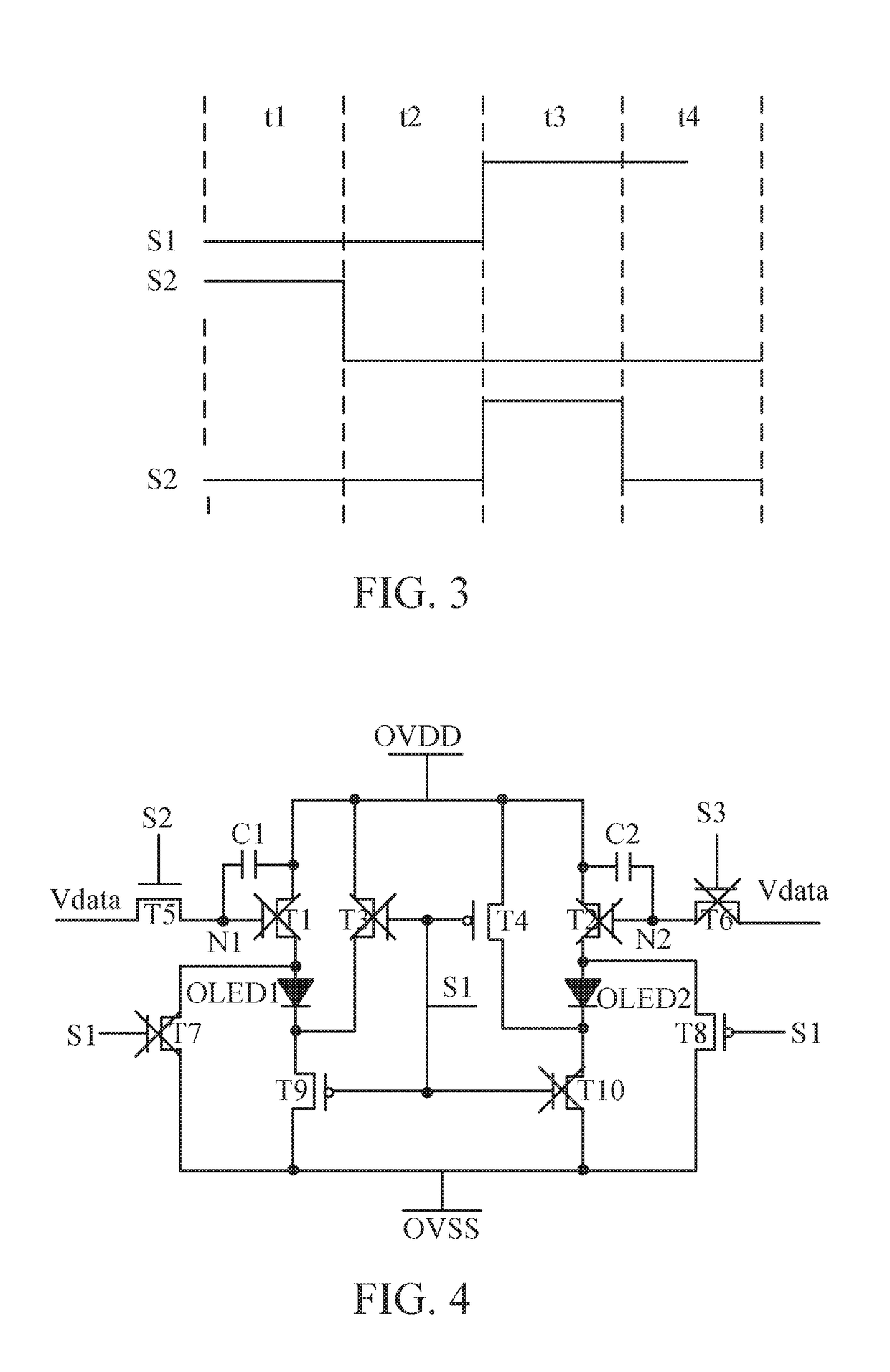 OLED pixel circuit and method for retarding aging of OLED device