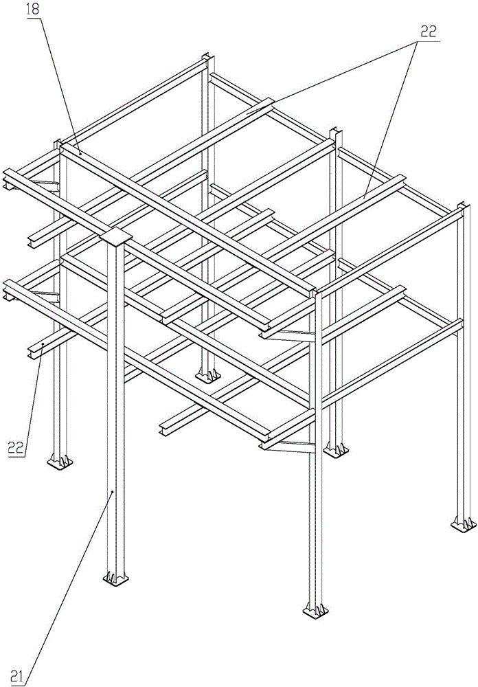 A multi-storey three-dimensional garage without avoidance