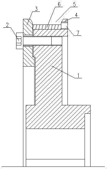 Installation structure of jointless conductive nickel ring