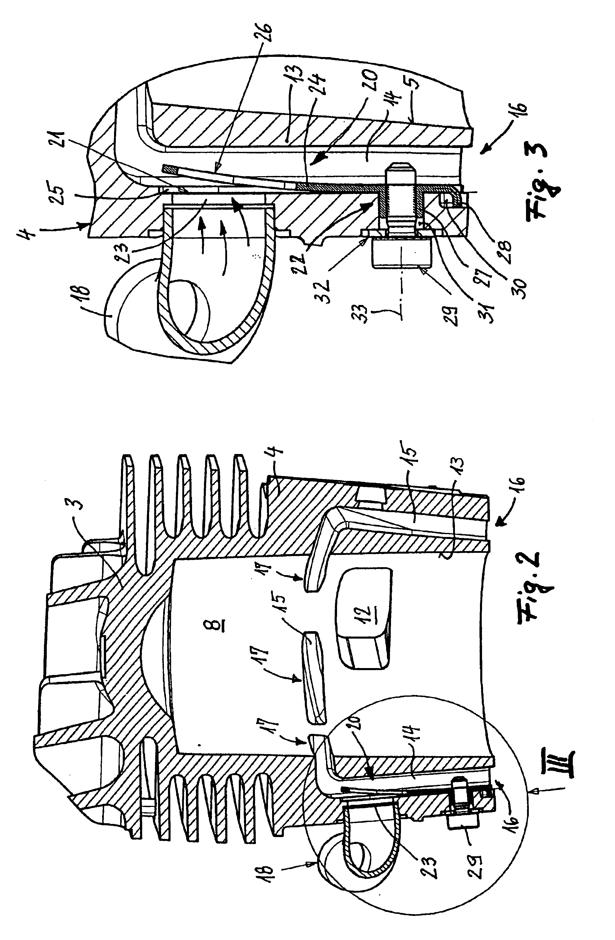 Two-stroke engine having a membrane valve integrated into the transfer channel