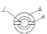 Absorbable hollow pin for lock pin and preparation method