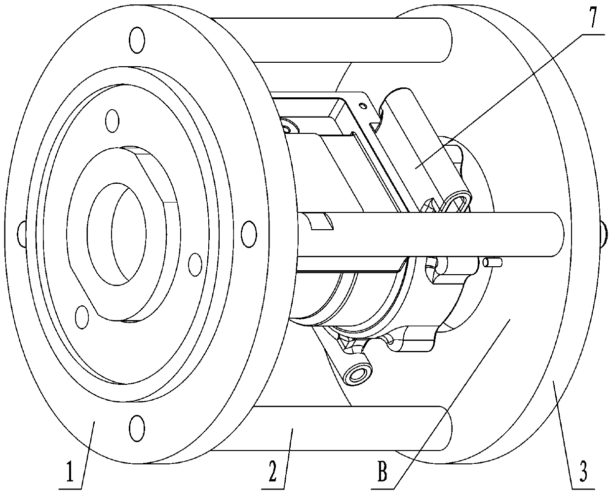 Machine shell inner hole machining method