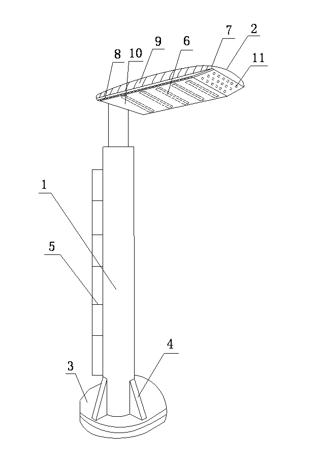 LED (Light Emitting Diode) street lamp