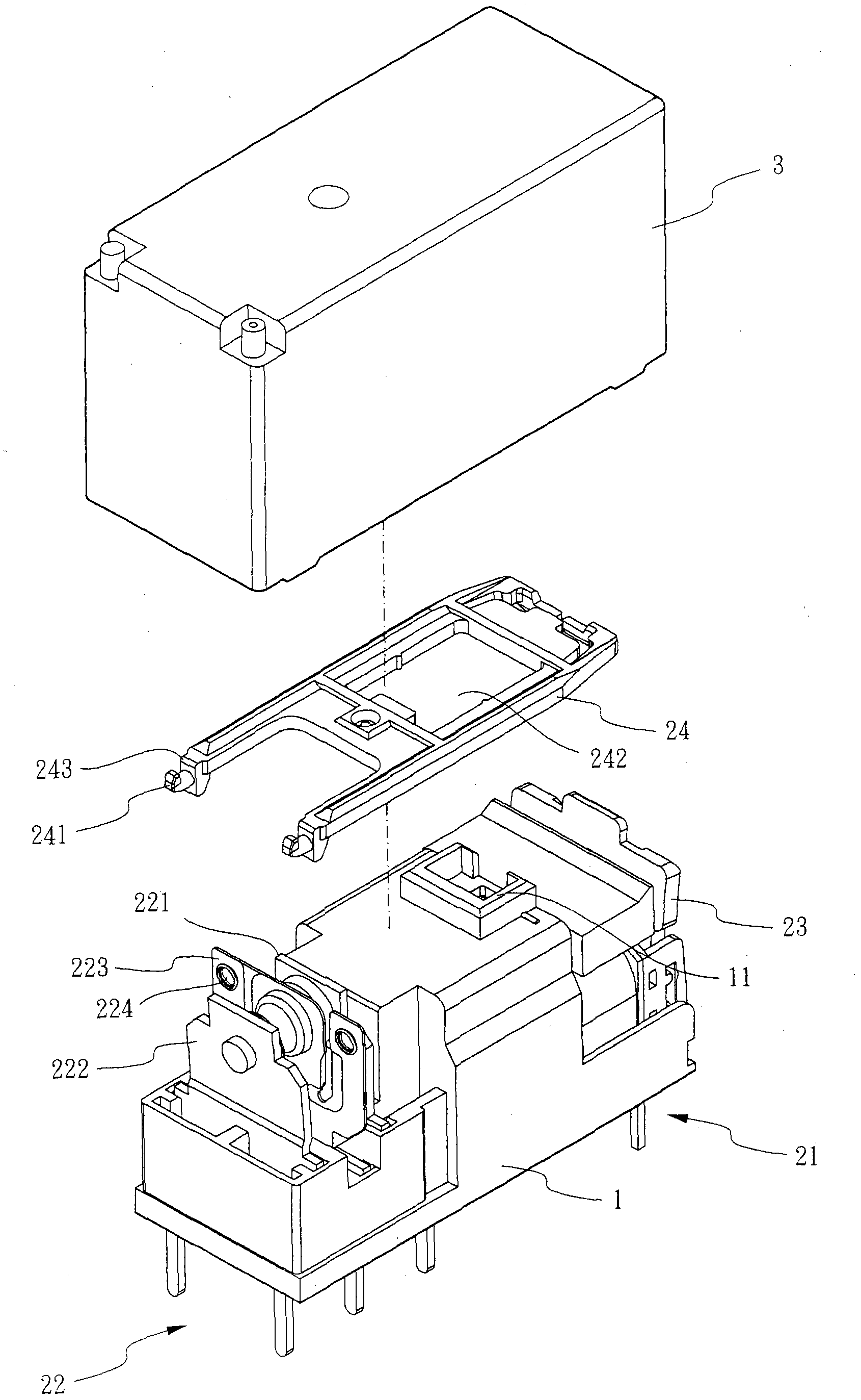 Improved relay structure