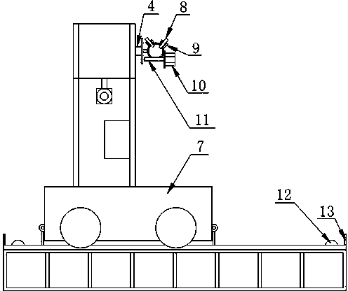 Automatic spraying device capable of walking and spraying method thereof
