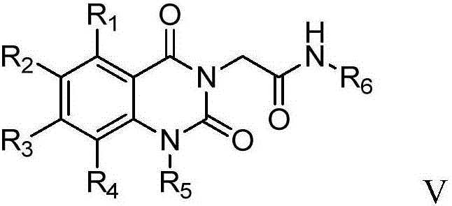 Quinazoline dione derivatives and preparation method and application thereof