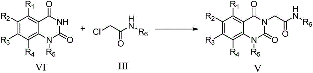 Quinazoline dione derivatives and preparation method and application thereof