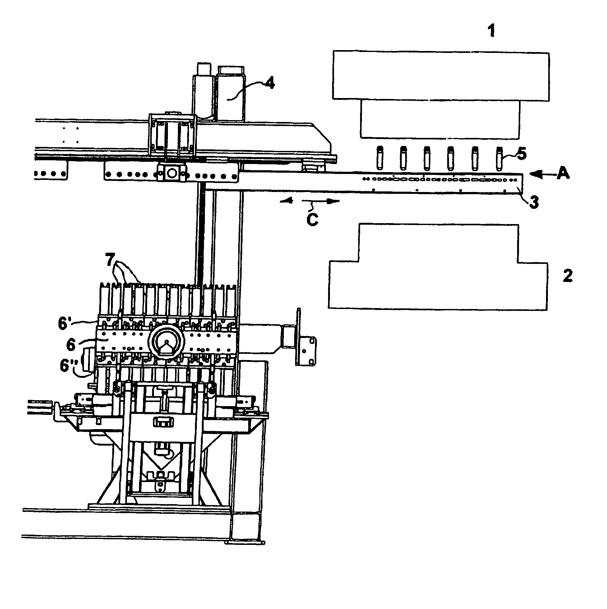 Injection device and process for plastic objects