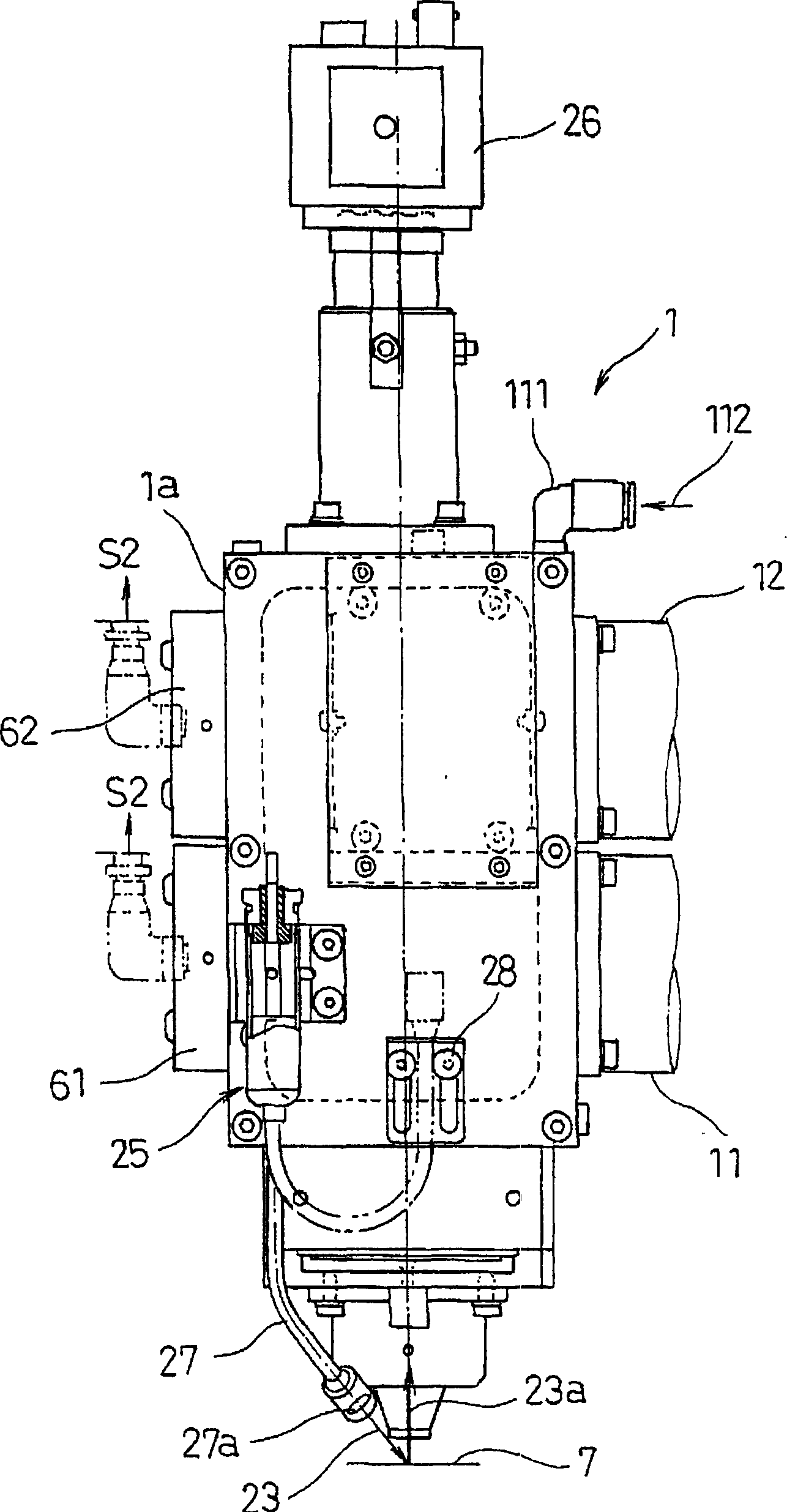 Hybrid laser machining method and hybrid laser torch used therein