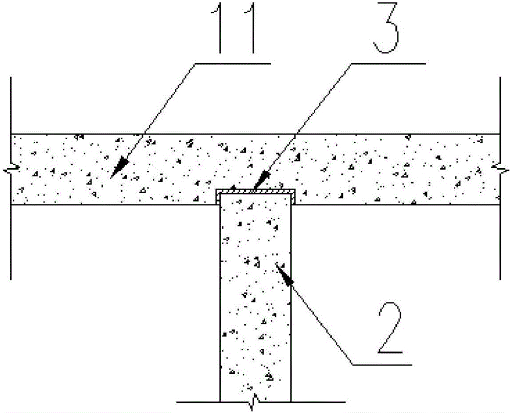 Arrangement structure of lattice-form underground continuous wall