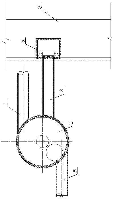 Spiral-flow type hydraulically controlled rainwater intercepting and abandoning switch well system