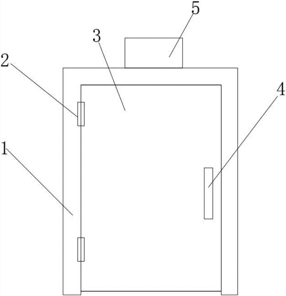 Fireproof door with monitoring device