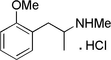 A kind of synthetic method of methoxyphenamine hydrochloride