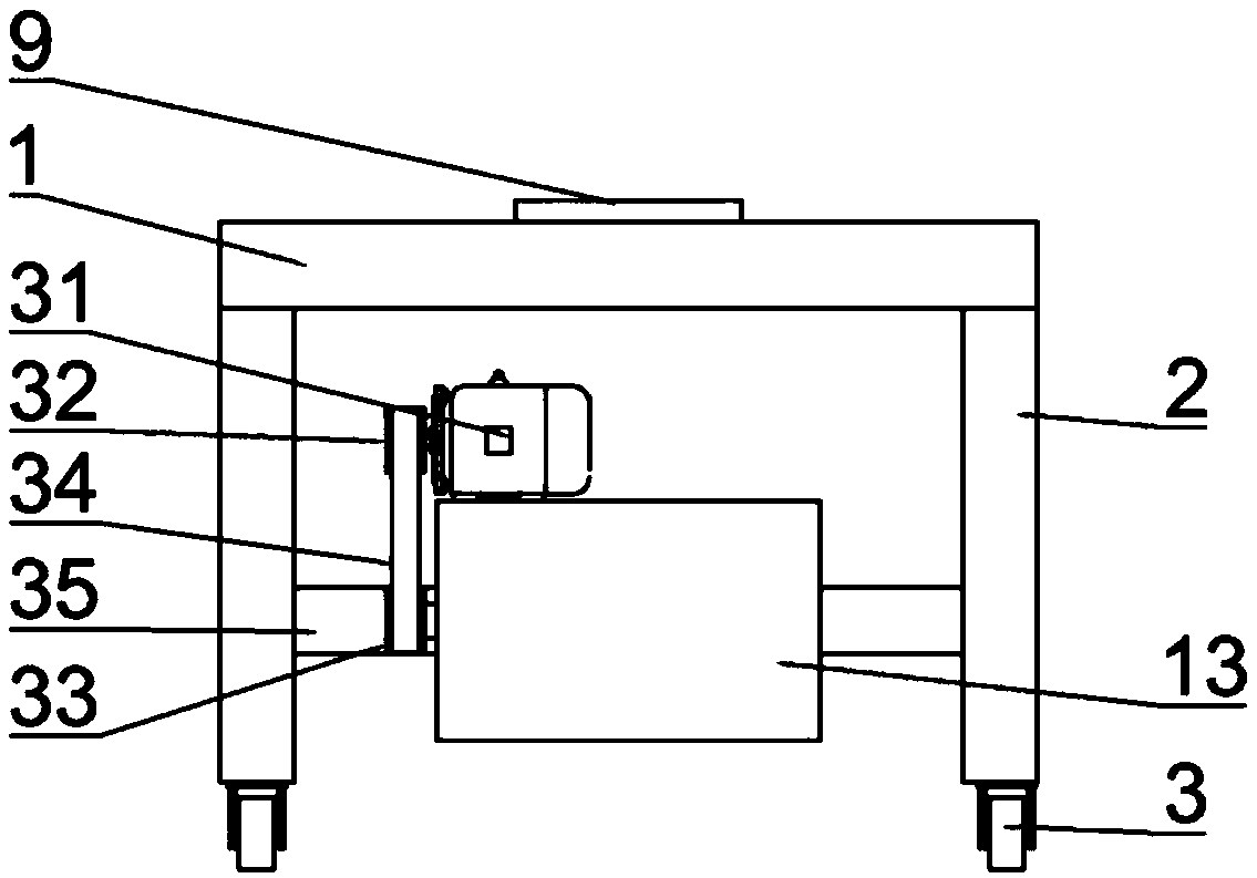 An intermittent anti-jamming machine traction bed that can support the cervical spine in a supine position