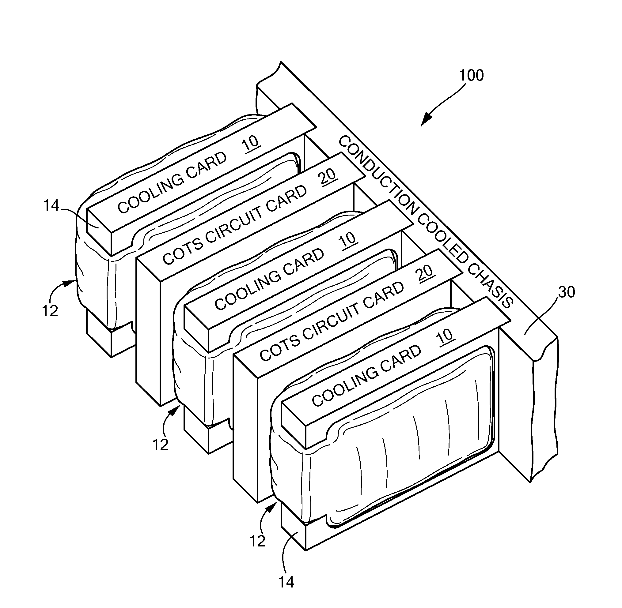 Passive conductive cooling module