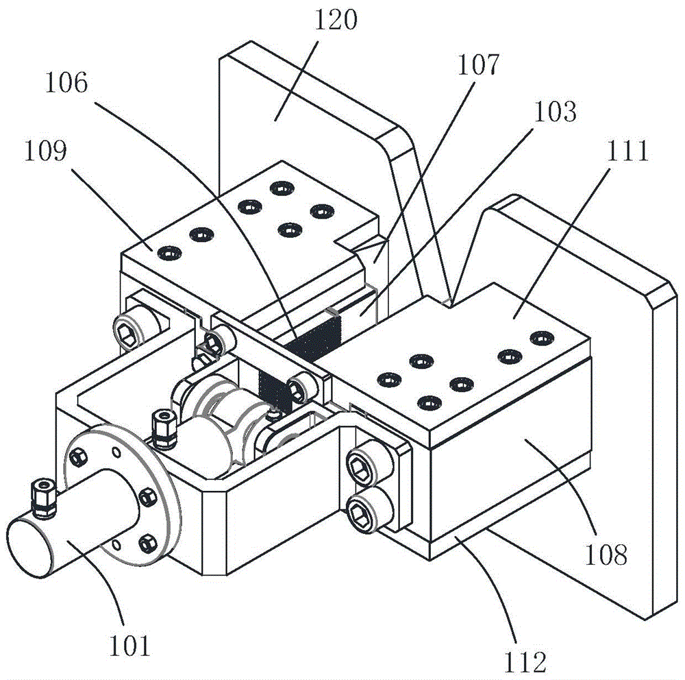 Clamping and straightening mechanism of steel bar straightening device