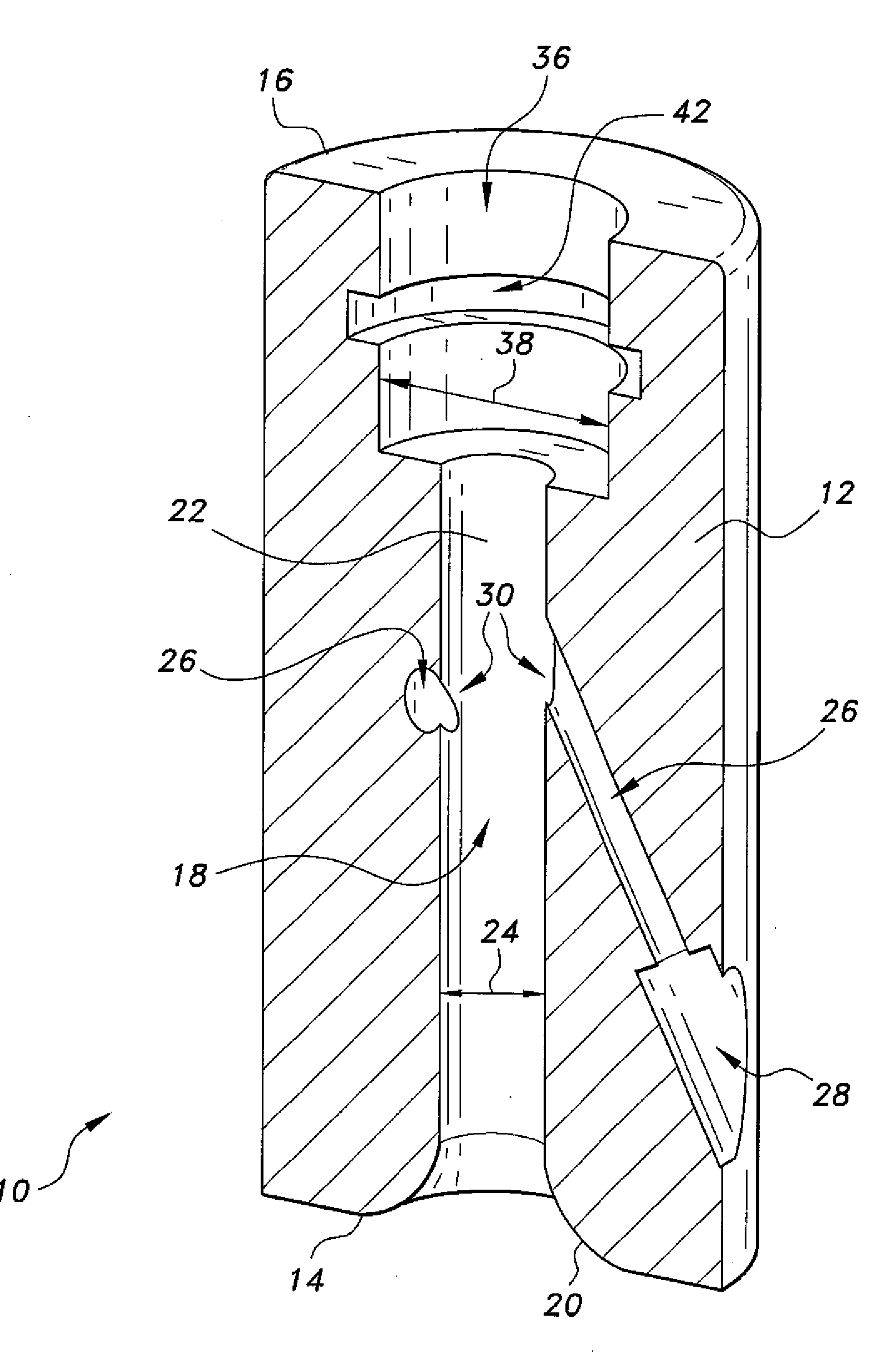 Airlift pump with helical flow pattern