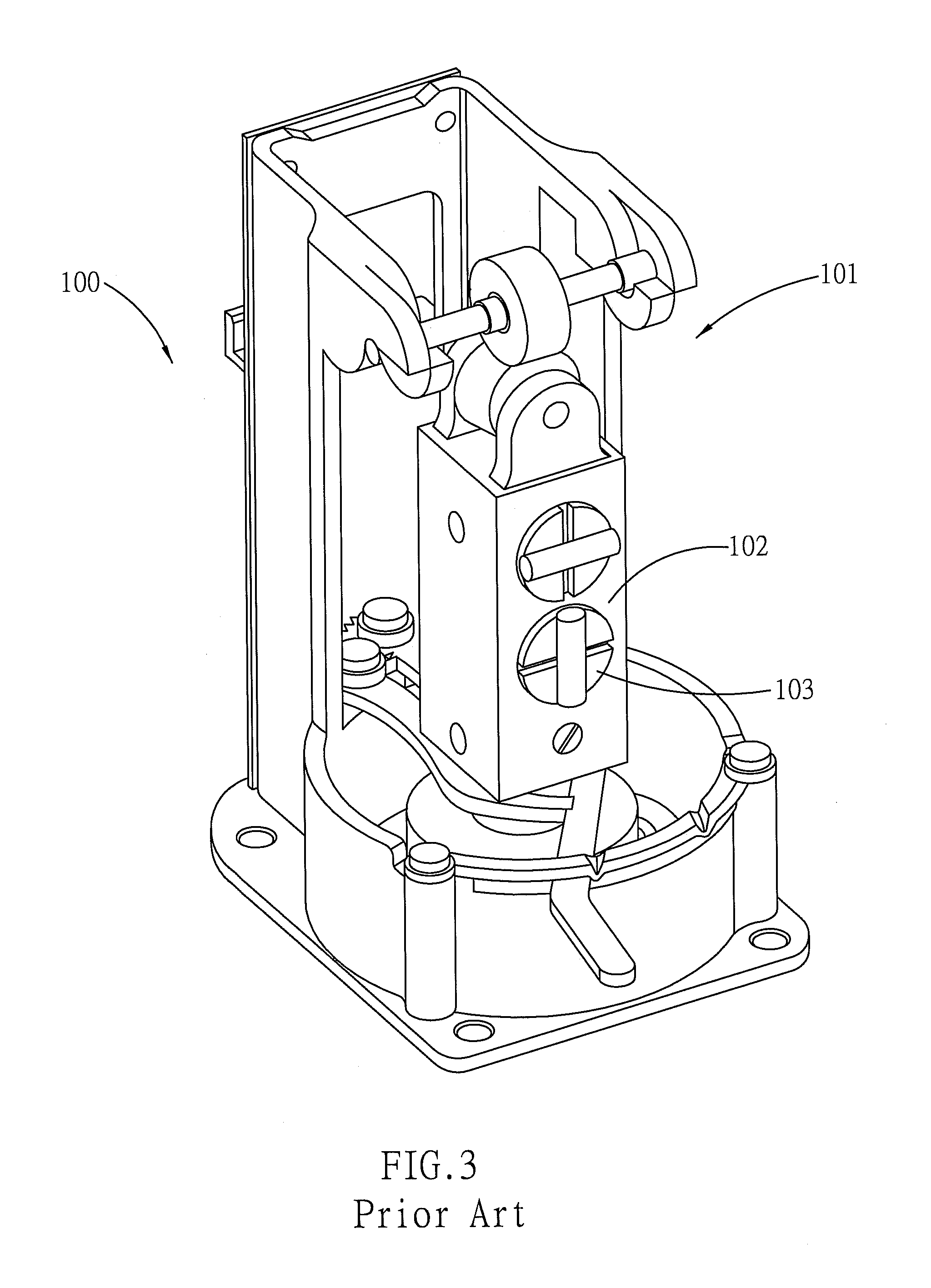 Optical leveling instrument with central common point consolidation structure