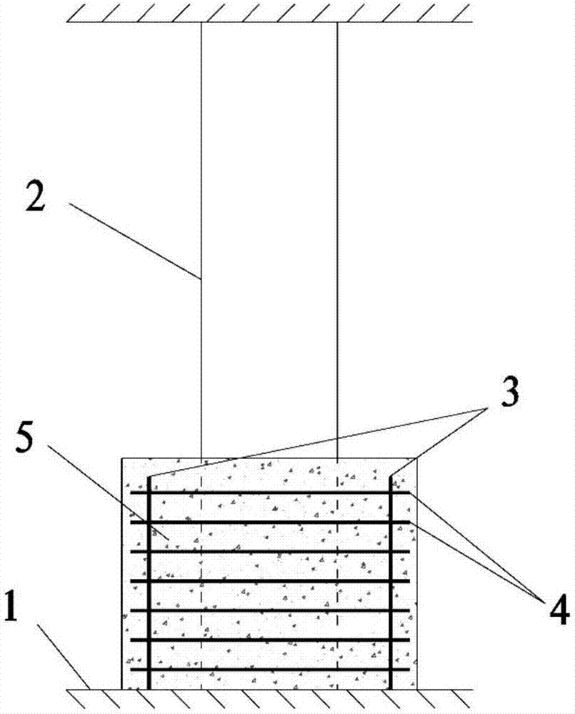 Reinforced concrete column welding ring rib reinforced structure and construction method thereof