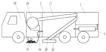 Sweeping car with single-cycle filtering system