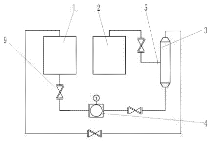 Sweeping car with single-cycle filtering system