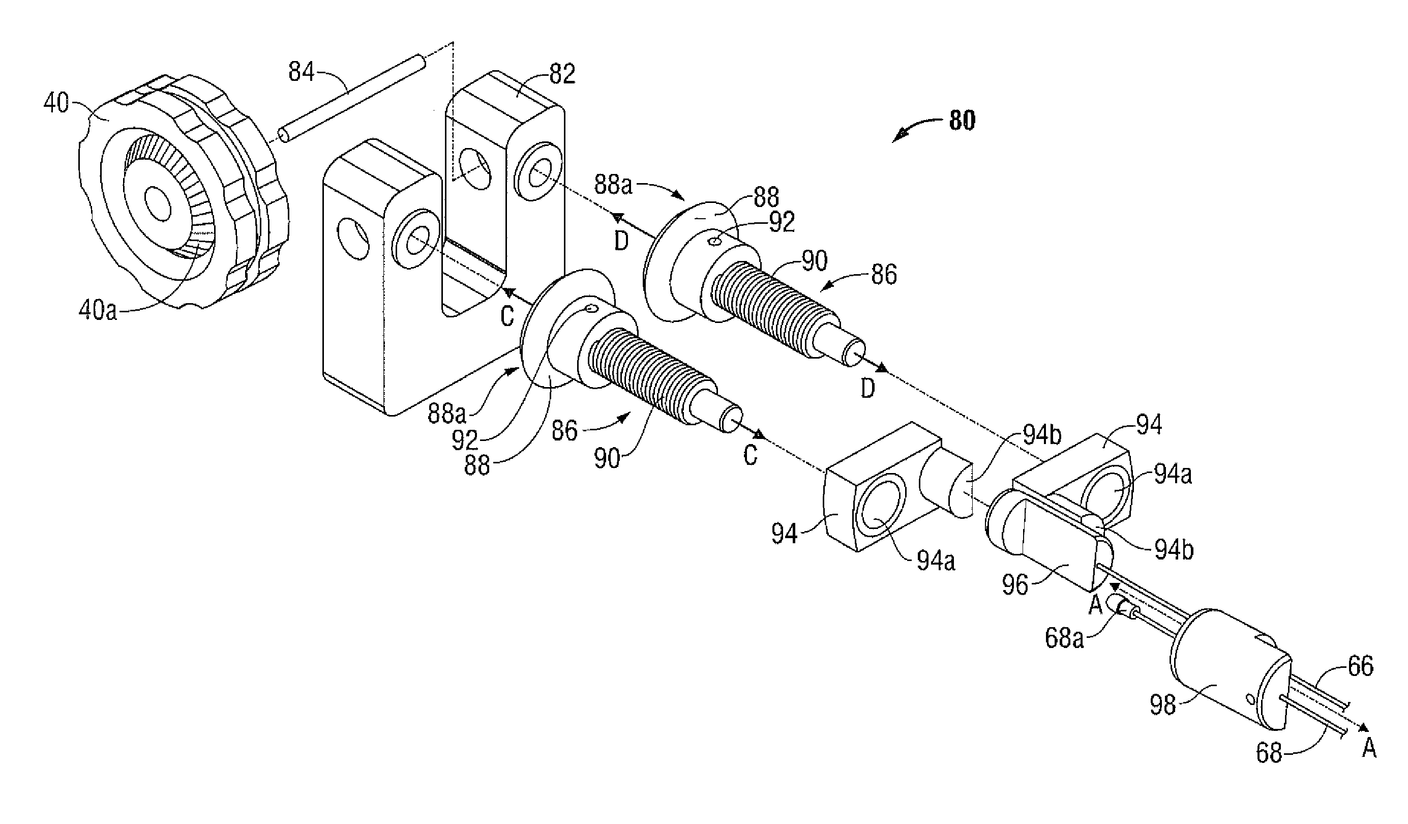 Drive mechanism for articulation of a surgical instrument