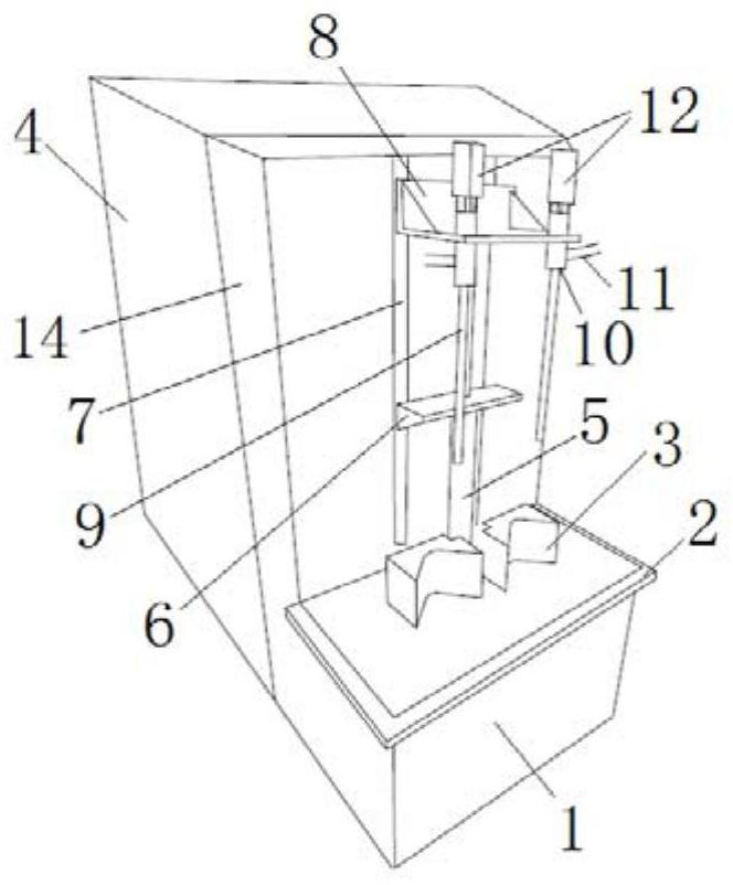 Fire extinguisher uniform filling device and filling method thereof