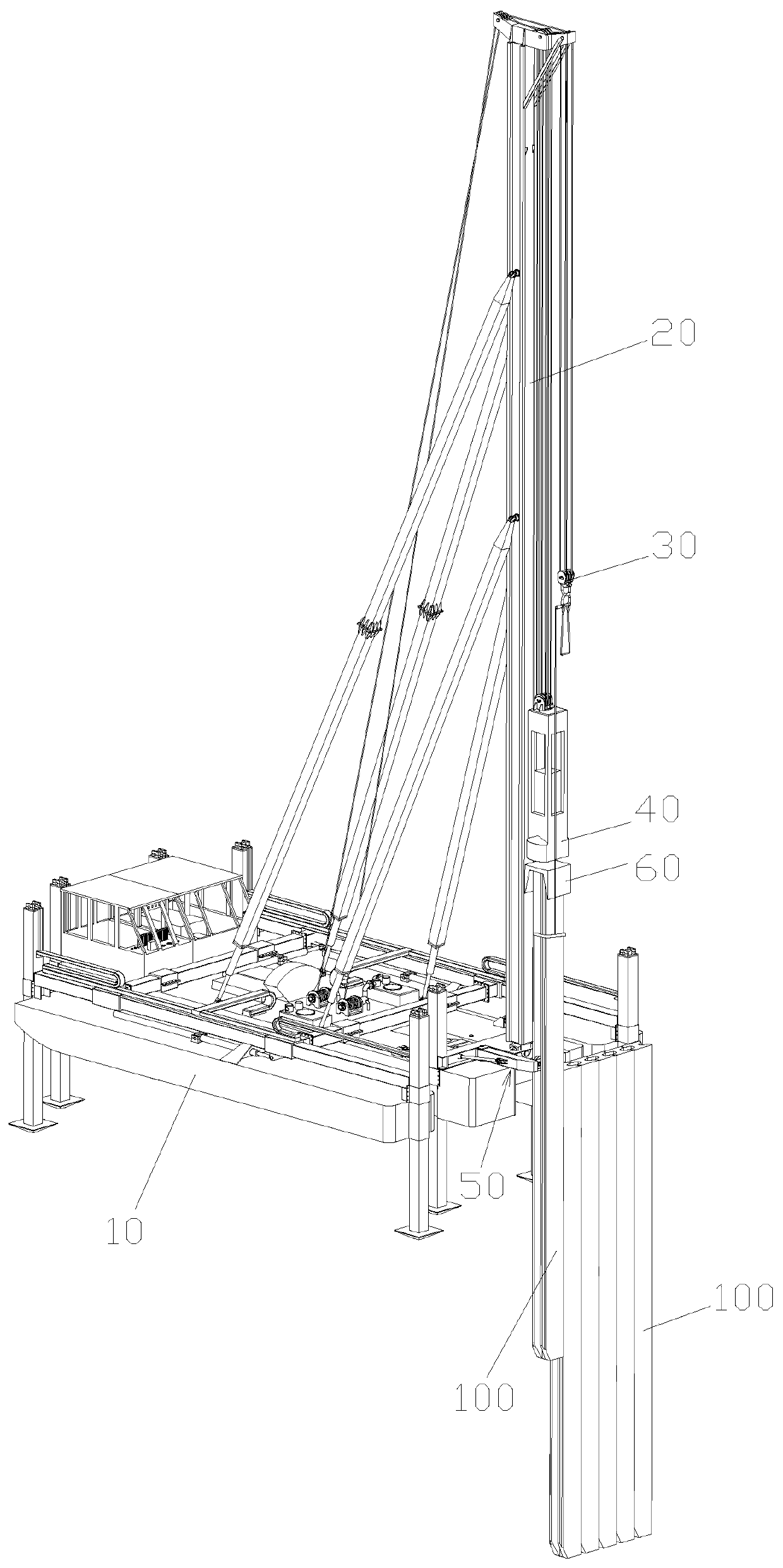 Method capable of accurately positioning pile driving