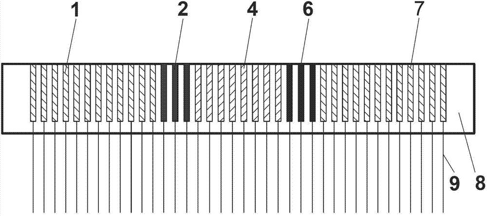 Modularized array electrode of precision simulate welded joint and manufacturing method thereof