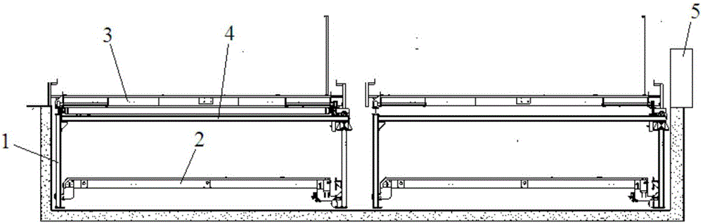 Two-layer lifting and transferring parking equipment