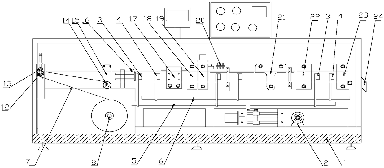 A plastic bottle automatic forming liquid filling machine