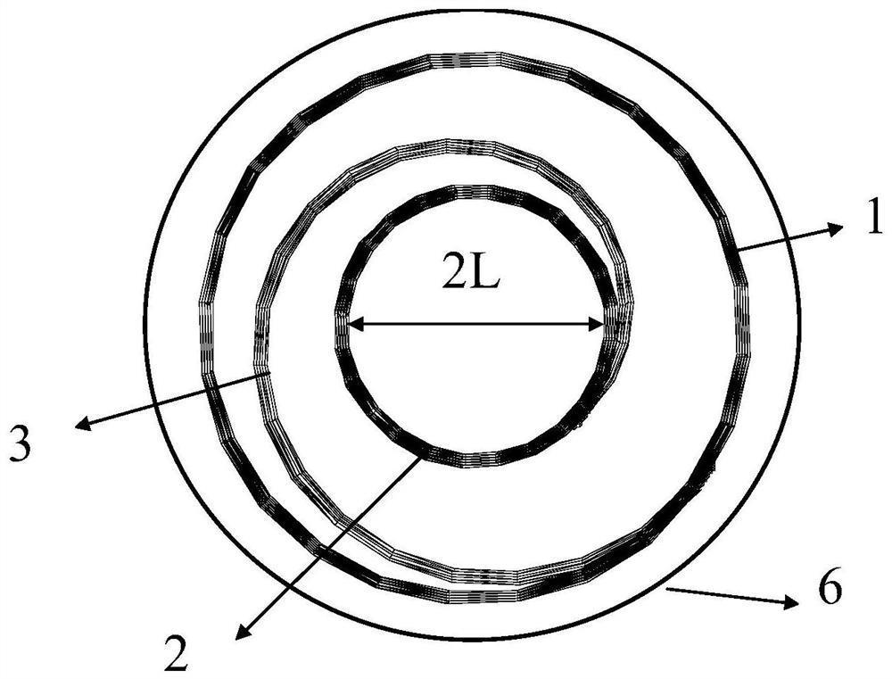 Double helical large diameter pouring pile concrete cooling pipe