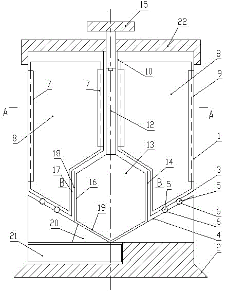 Device for storing multiple types of particles