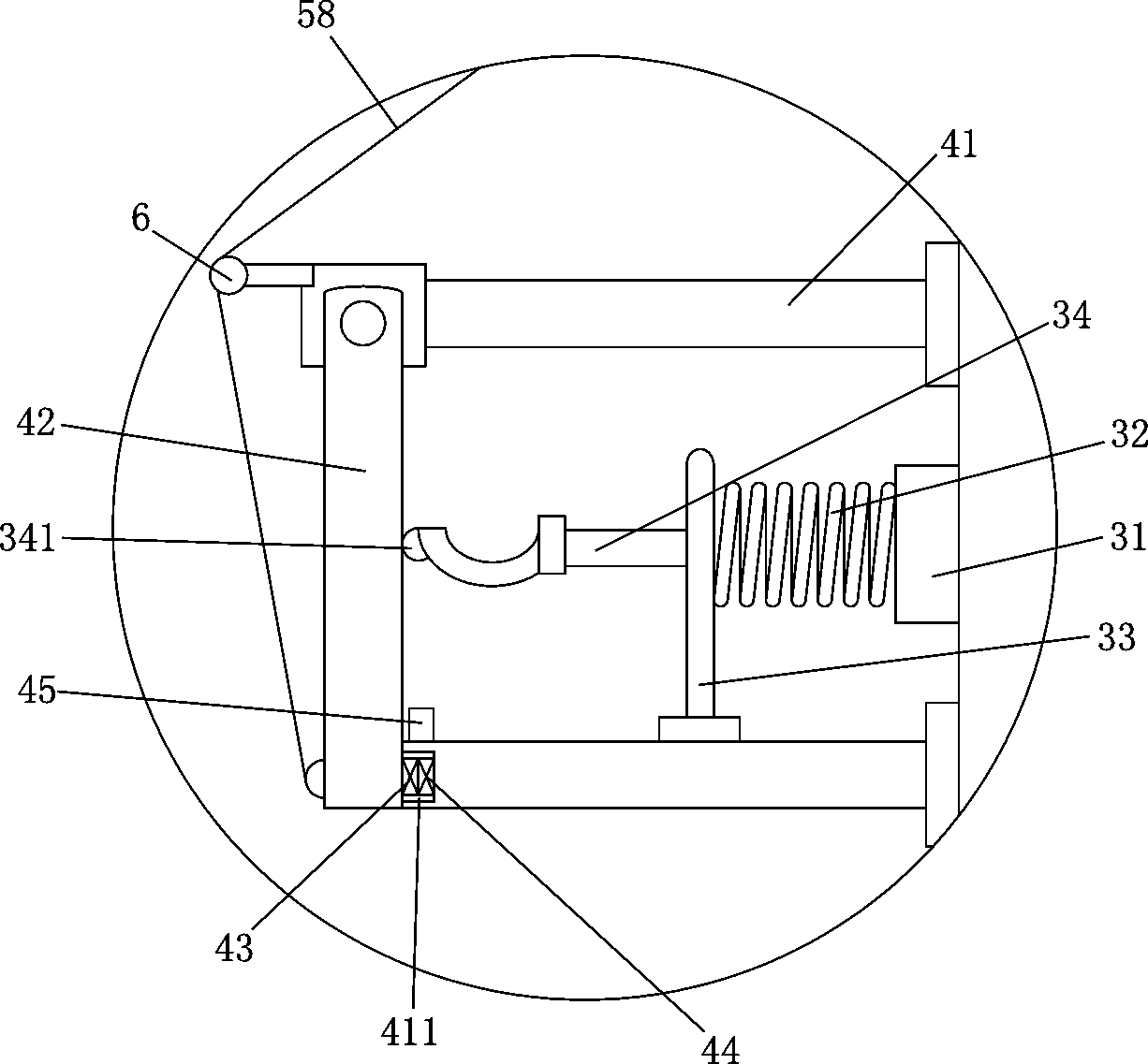 Hook structure capable of effectively utilizing resource