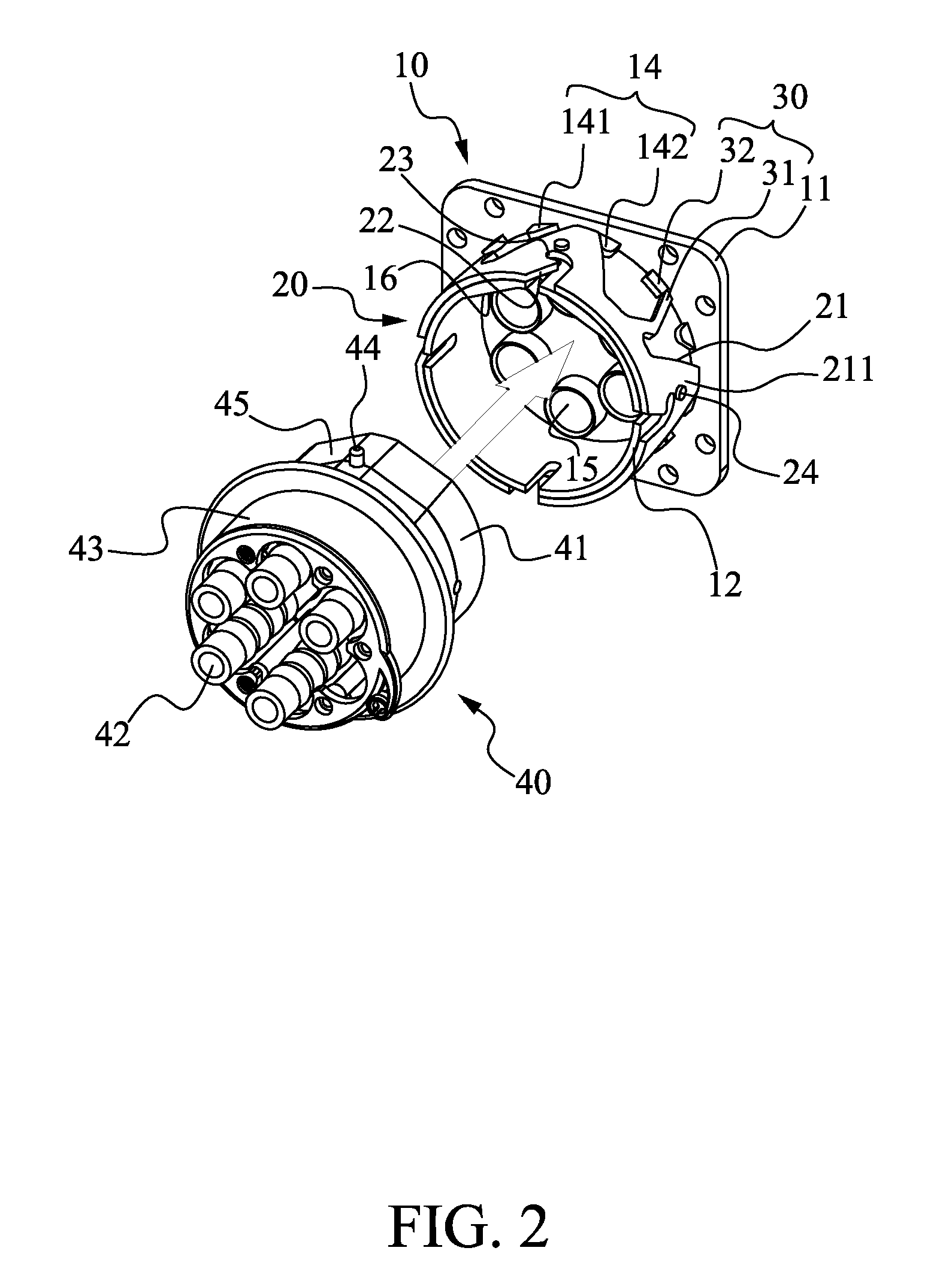 Cluster-type fluid-conducting pipe connecting device