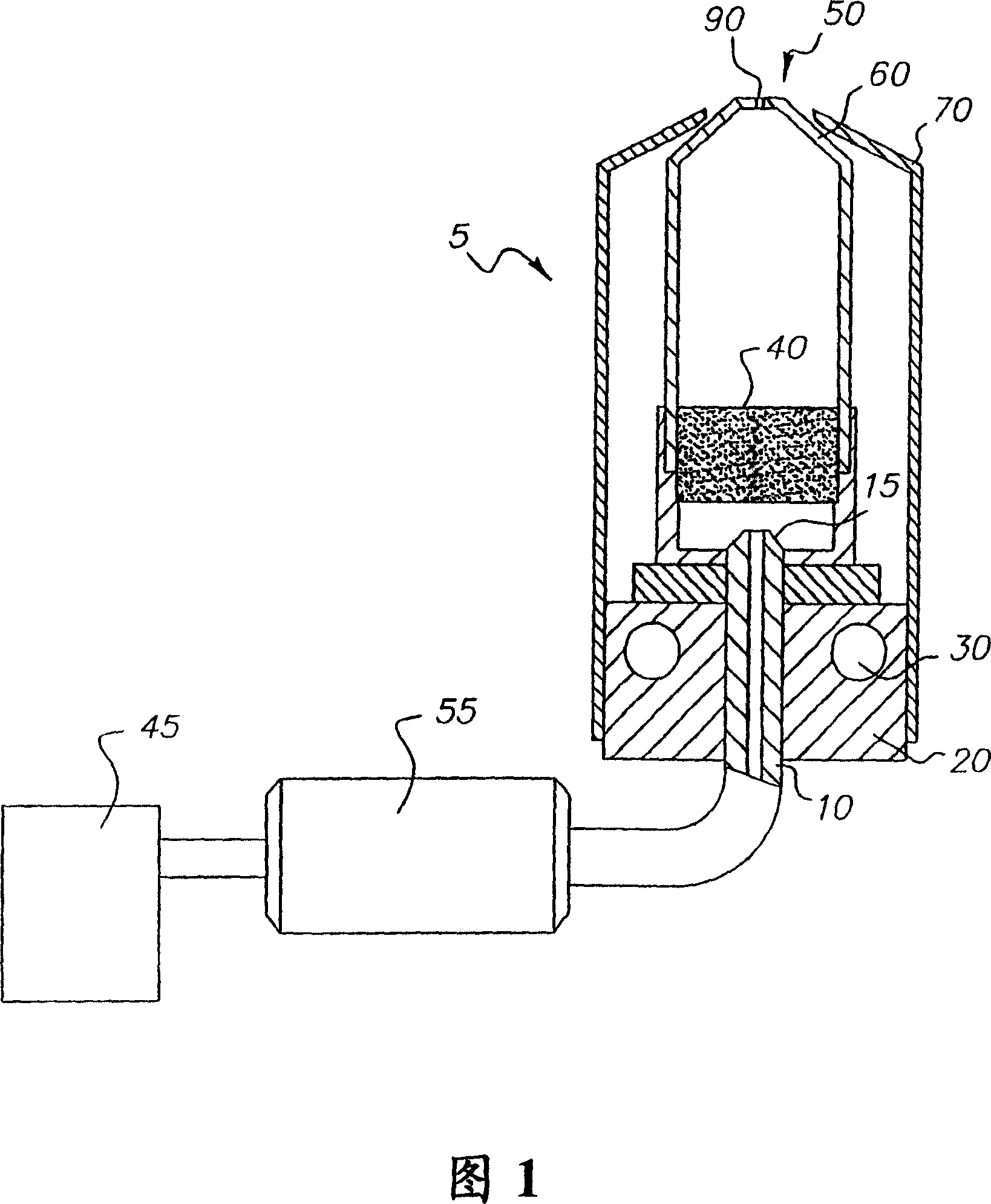 Method for vaporizing fluidized organic materials