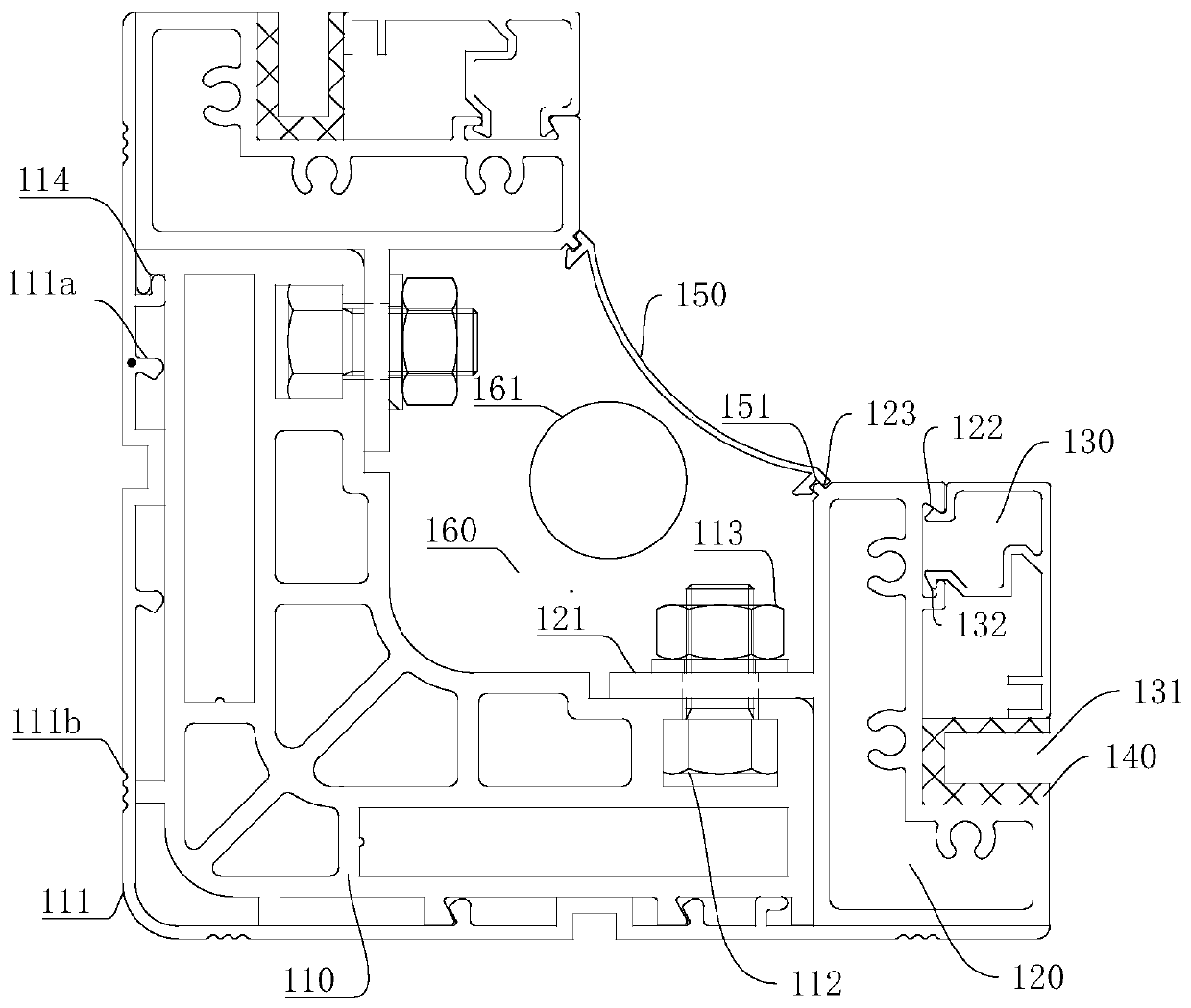 Supporting frame and shaft structure of sightseeing elevator comprising same