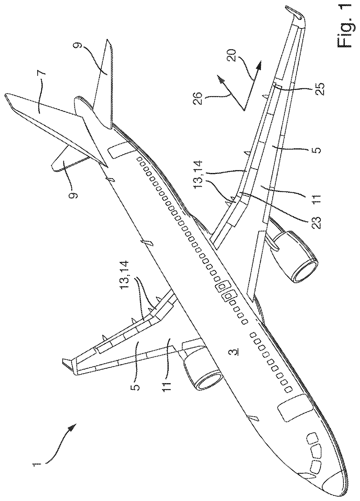 Movable aerodynamic surface for an aircraft