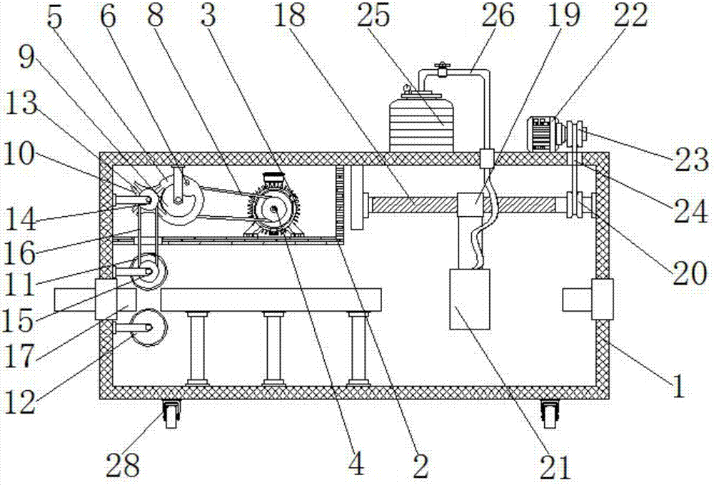 Fixed spraying device for alloy pipelines