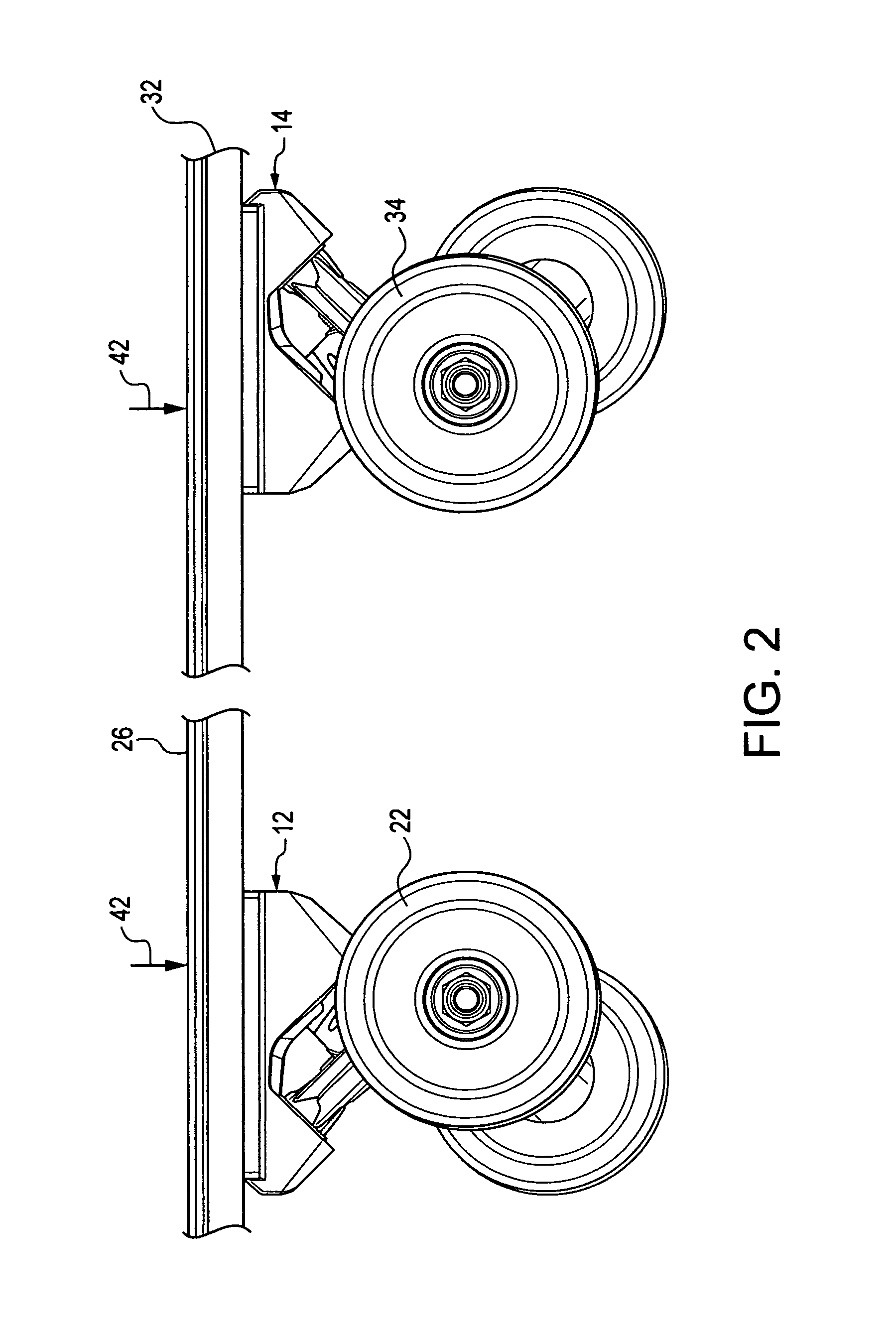 Truck and wheel bearing assembly