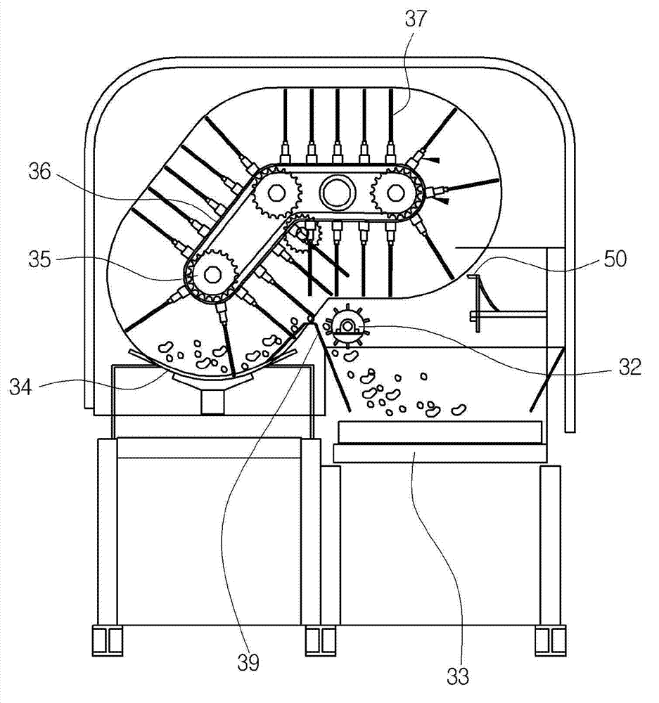 Height adjusting device using in mechanical unit for screening combustible material