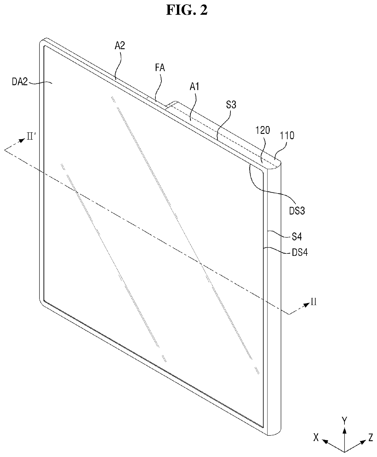 Foldable display device and sound providing method thereof